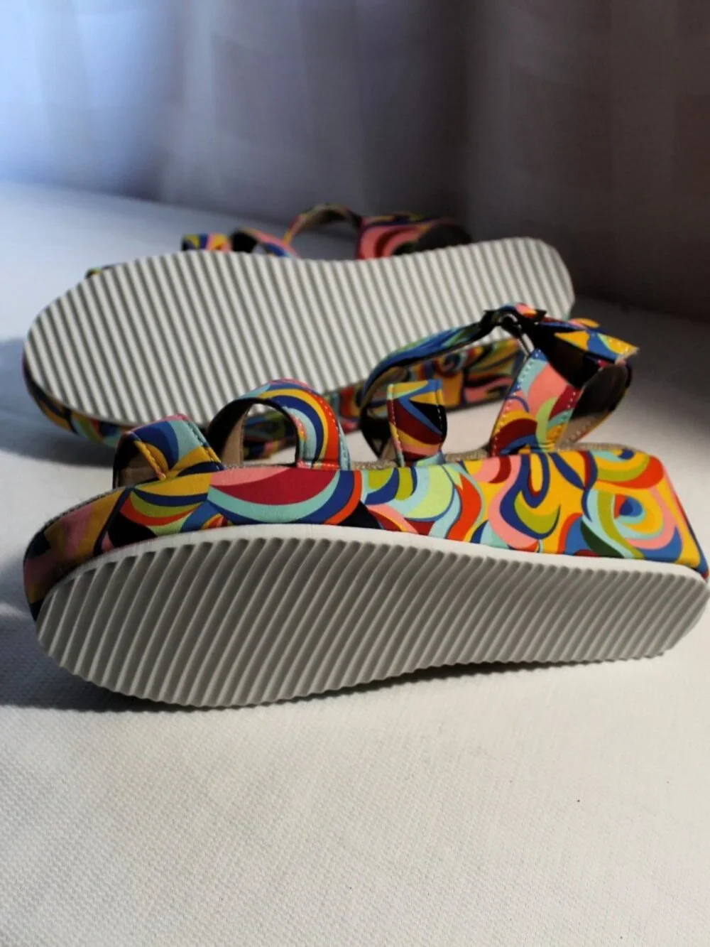 NWOT Psychedelic Platform Sandals EU 40 / US 9